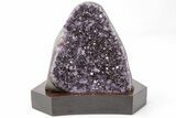 Amethyst Cluster With Wood Base - Uruguay #199833-2